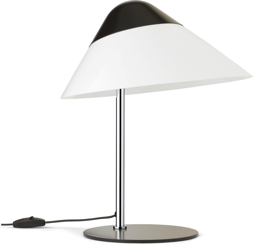 Opala Table Lamp Mini Black Chrome E27-C - Bordlamper - Hans J. Wegner - Svart