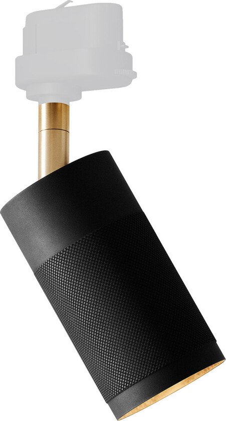 Patrone Ceiling Track Spotlight, Black-Browned Brass, 120 mm - Spotlights - Kasper Thorup - Gull