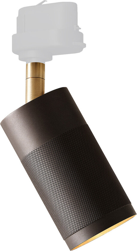 Patrone Ceiling Track Spotlight, Browned Brass, 120 mm - Spotlights - Kasper Thorup - Gull
