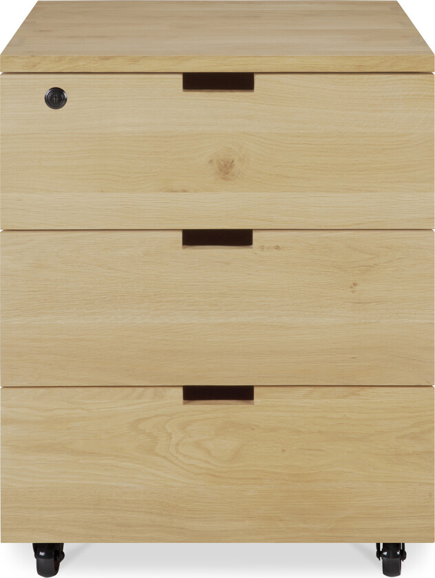 Billy Drawer Unit - Oak - 3 Drawers - With Keylock - Kommoder - Tre farget - Tre