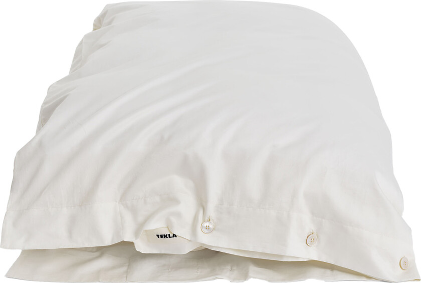 Cotton Sateen Duvet Covers Solid 220x220 Cloud White - Dynetrekk - Hvit