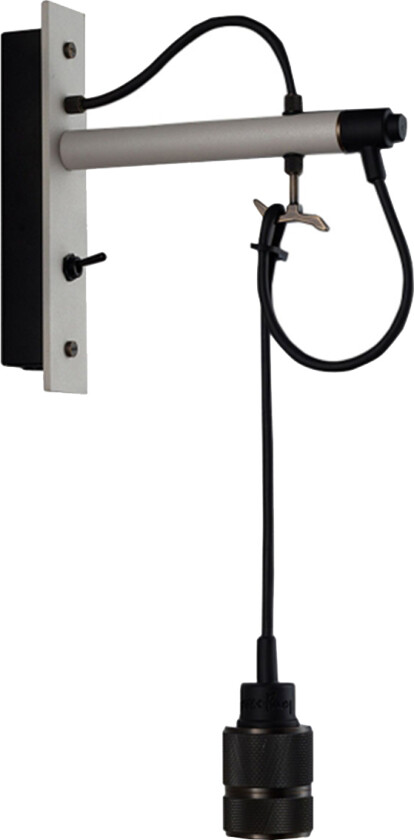 Hooked Wall Nude Stone / Smoked Bronze - Vägglampor - Massimo Buster Minale - Svart