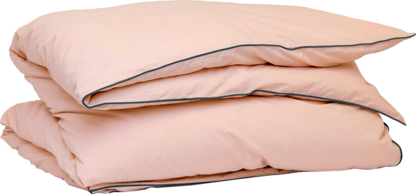 Powder Dynetrekk ECO 220x220 Rosa/Mørkeblått - Dynetrekk - Beata Heuman - Rosa