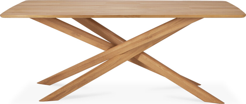 Mikado Outdoor Dining Table - Teak - 203x104 - Utendørs spisebord - Alain Van Havre - Tre farget - Tre
