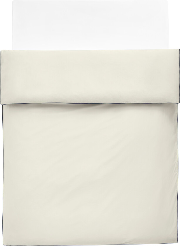 Outline Duvet Cover W220 x L220 Ivory - Dynetrekk - Hvit