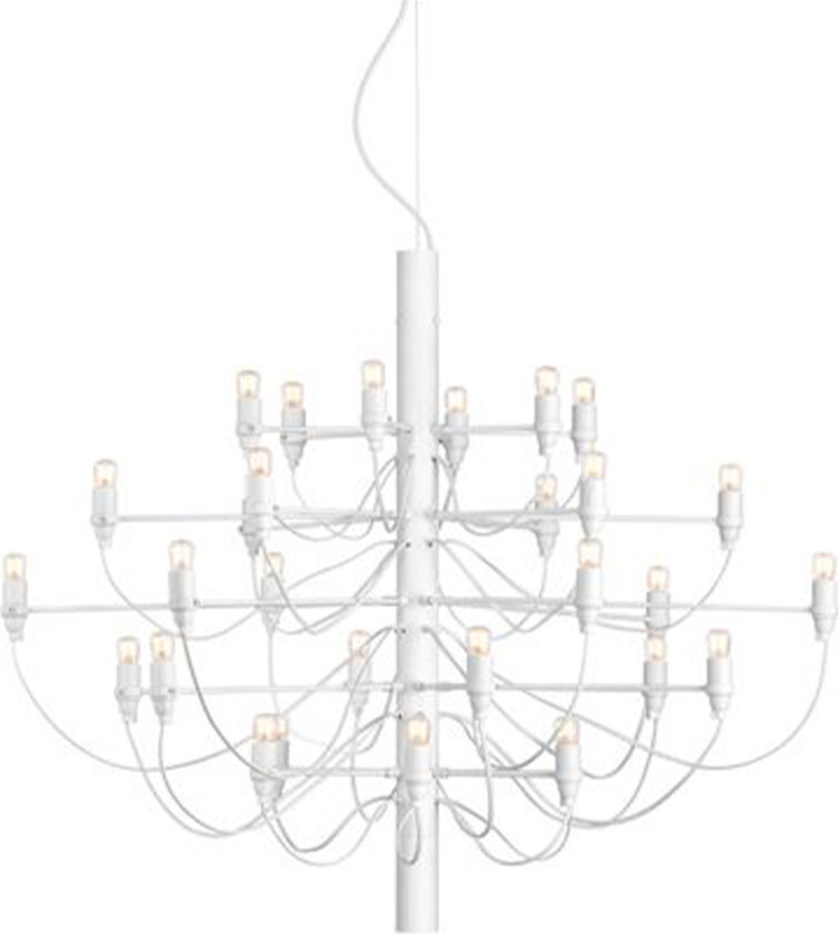 2097/30 Sarfatti Matt White LED - Clear Light Bulbs - Lysekroner - Gino Sarfatti - Hvit