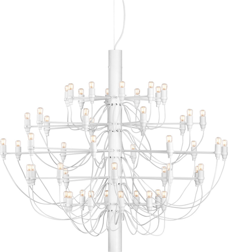 2097/50 Sarfatti Matt White LED - Clear Light Bulbs - Lysekroner - Gino Sarfatti - Hvit