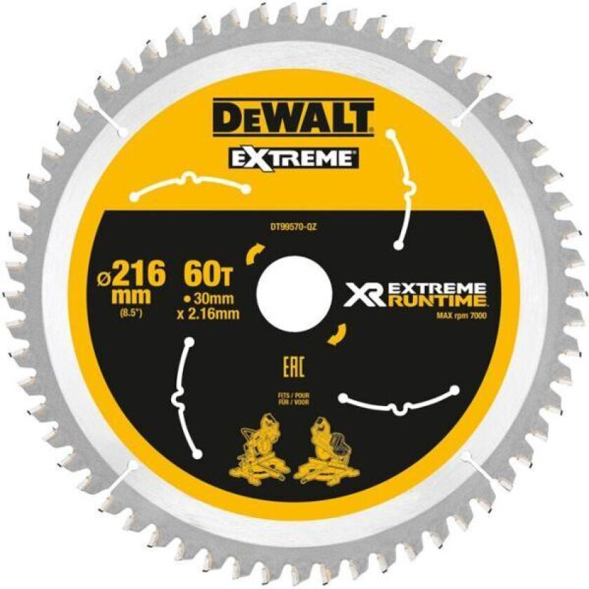 Dewalt DT99570 Sagklinge 60T