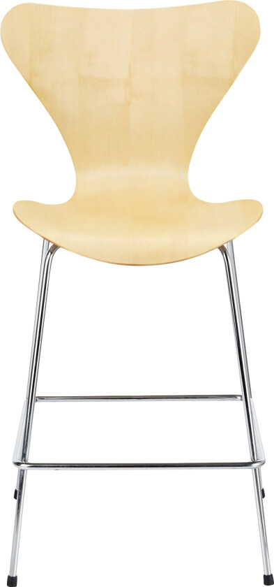 3187 Sjuan, Lönnfanér - Barstoler - designer_arne_jacobsen - Tre farget - Metall/Tre