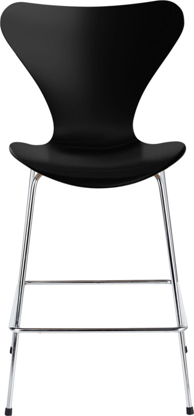 3187 Sjuan, Lackerad bokfanér, Svart - Barstoler - designer_arne_jacobsen - Svart - Metall/Tre
