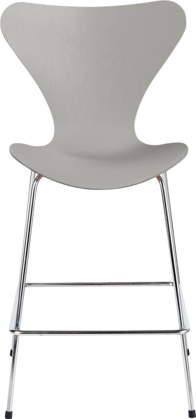 3187 Sjuan, Färgad askfanér, Nine Grey - Barstoler - designer_arne_jacobsen - Grå - Metall/Tre