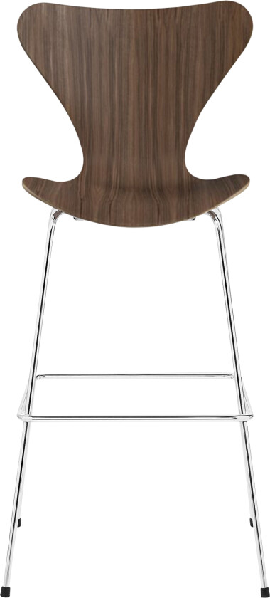 3197 Sjuan, Valnötsfanér - Barstoler - designer_arne_jacobsen - Tre farget - Lær/Metall/Tre