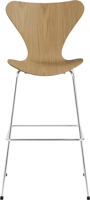 3197 Sjuan, Ekfanér - Barstoler - designer_arne_jacobsen - Tre farget - Metall/Tre