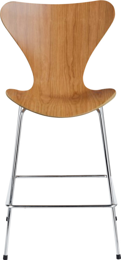3187 Sjuan, Körsbärsfanér - Barstoler - designer_arne_jacobsen - Tre farget - Metall/Tre