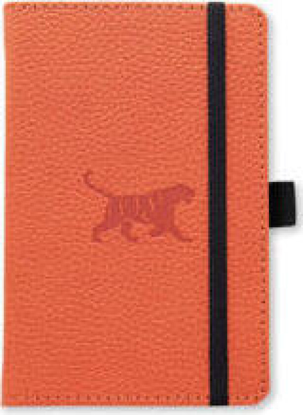 Dingbats* Wildlife A6 Pocket Graph - Orange Tiger Notebook