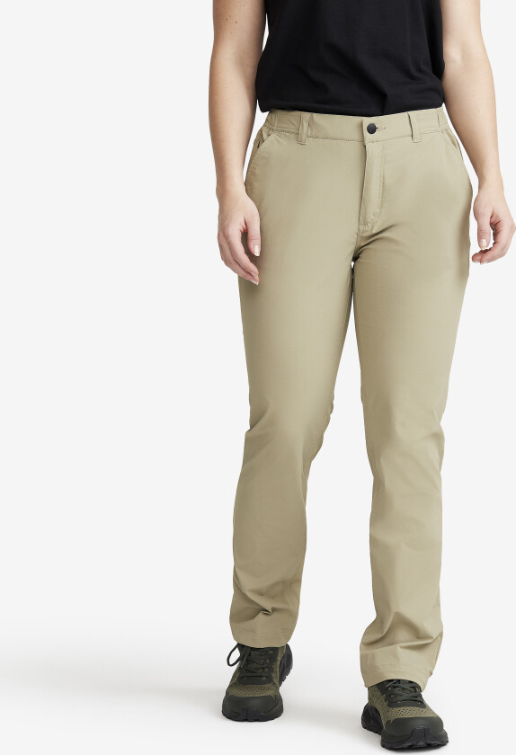 Mo - Herre - tum Stretch Pants Dame Khaki, Størrelse:L - Turbukse & Fritidsbukse