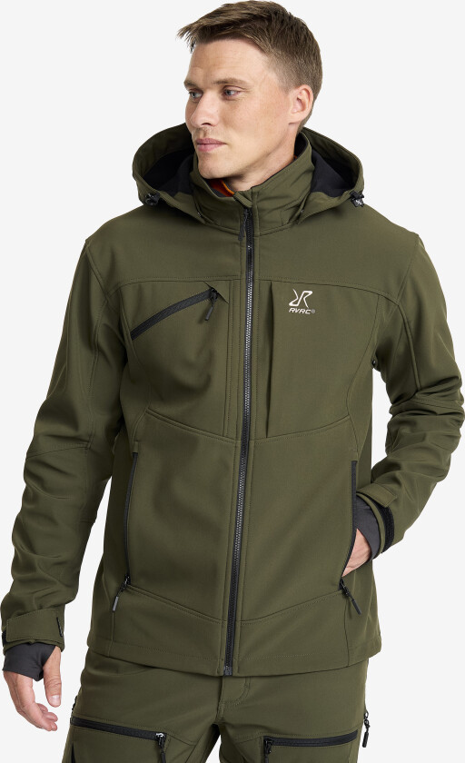 Jakker > Softshelljakker, Hiball Softshell Jacket Herre Forest Night, Størrelse:XL