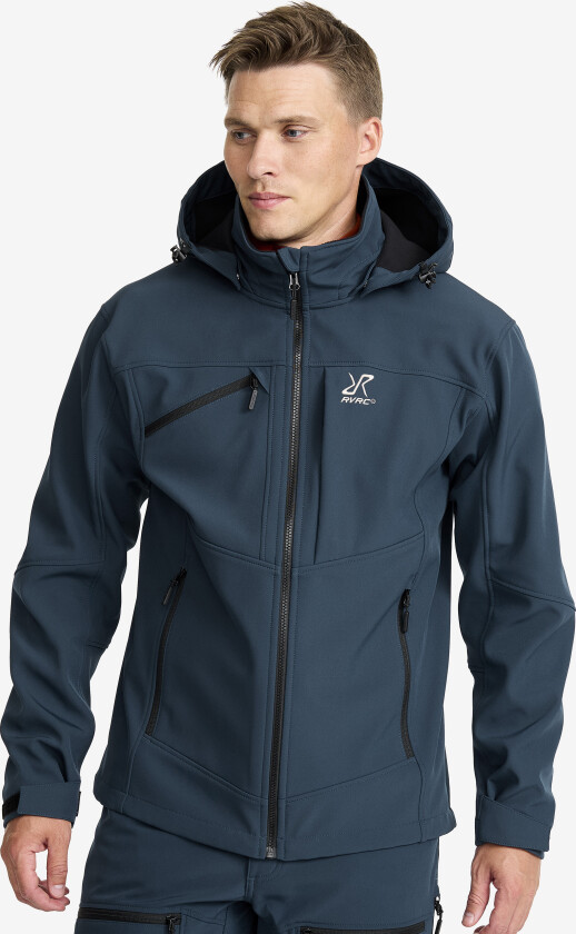 Hiball Softshell Jacket Herre Moonlit Ocean, Størrelse:2XL - Jakker > Softshelljakker