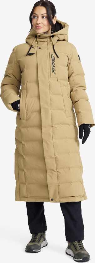 Scenic Insulated Long Parka Dame Kelp Beige, Størrelse:2XL - Skalljakke, Turjakke & Vindjakke