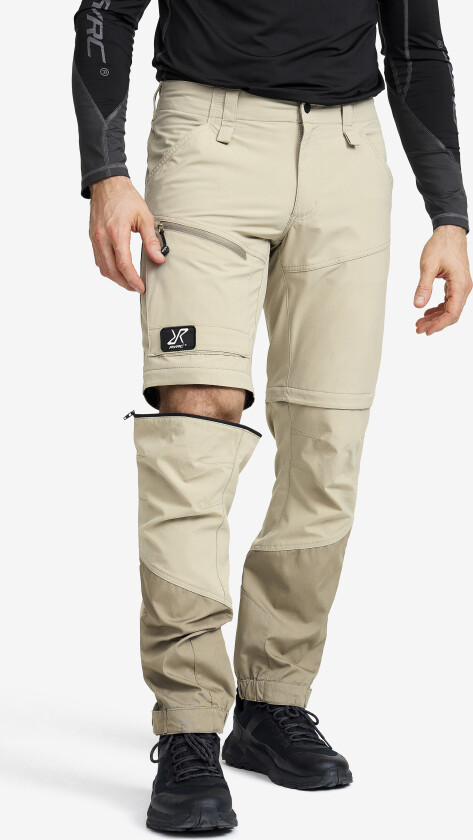 Range Pro Zip-off Pants Herre Aluminium/Brindle, Størrelse:2XL - Zip-off-bukser