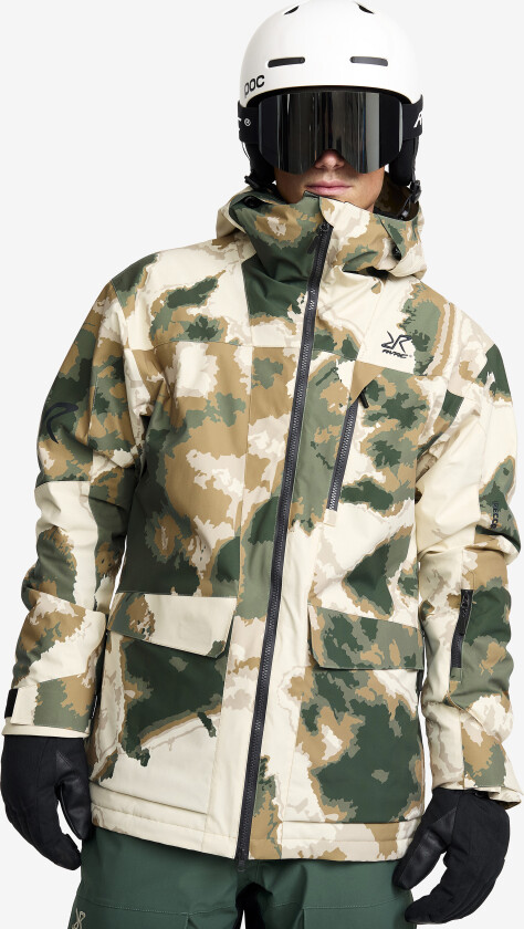 Halo 2L Insulated Ski Jacket Herre Garden Topiary/Kelp Beige, Størrelse:M - Skalljakke, Turjakke & Vindjakke