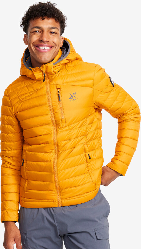 Helium Down Jacket Herre Golden Yellow, Størrelse:XL - Skalljakke, Turjakke & Vindjakke