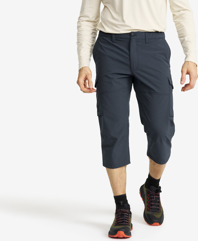 Adventure 3/4 Cargo Stretch Pants Herre Blueberry, Størrelse:L - Turbukse & Fritidsbukse
