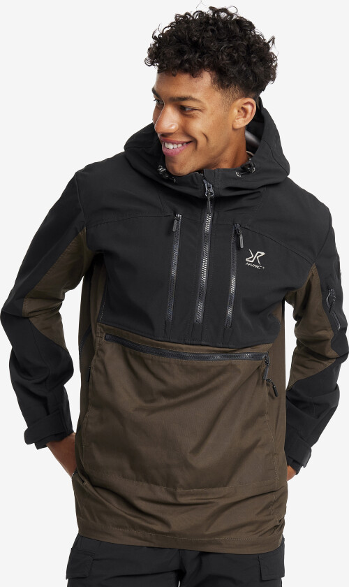 Skalljakke, Turjakke & Vindjakke, Outdoor Anorak Herre Mud, Størrelse:S