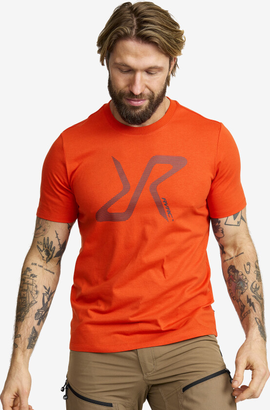 Herre > Overdeler > T-skjorter, Easy Graphic Logo T-Shirt Herre Pureed Pumpkin, Størrelse:3XL