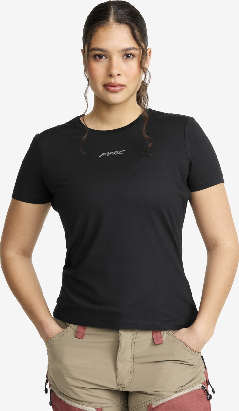 Mission Logo T-shirt Dame Black, Størrelse:M - Dame > Overdeler > T-skjorter
