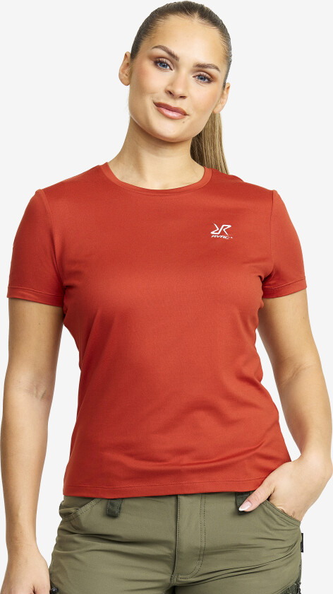 Mission T-shirt Dame Cinnabar, Størrelse:S - Dame > Overdeler > T-skjorter