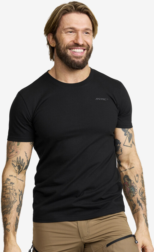 Herre > Overdeler > T-skjorter, Easy T-shirt Slim Fit Herre Black, Størrelse:XS