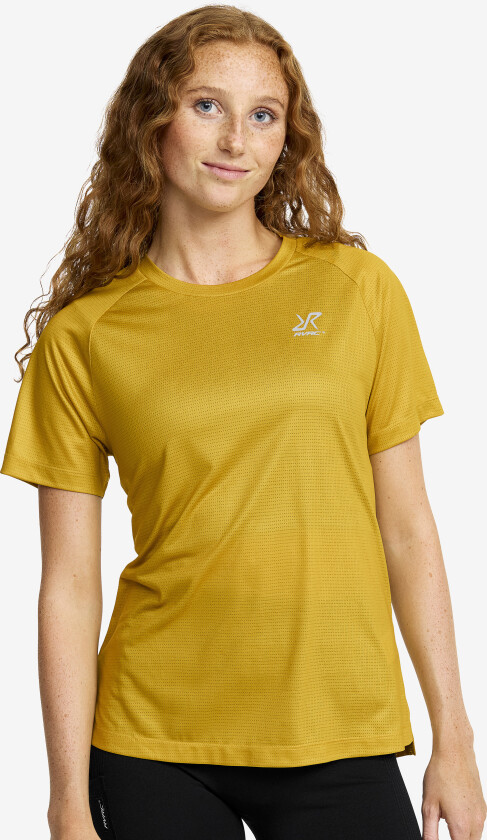 Intensity Light Crew Neck T-shirt Dame Golden Palm, Størrelse:XS - Dame > Overdeler > T-skjorter