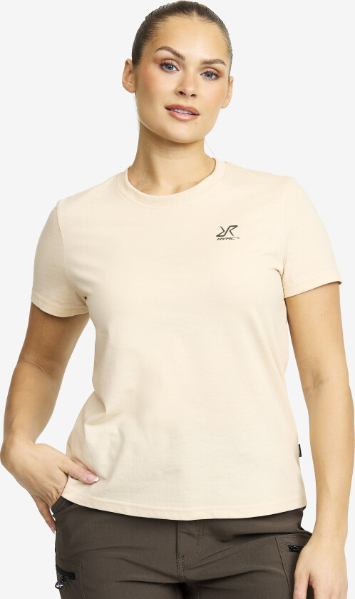 Dame > Overdeler > T-skjorter, Easy T-shirt Dame Oatmeal, Størrelse:XL