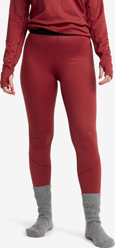 Dame > Superundertøj, Waffle Baselayer Pants Dame Garnet, Størrelse:M