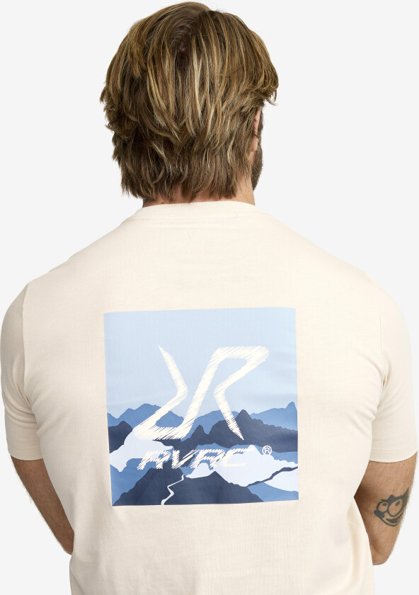 Herre > Overdeler > T-skjorter, Easy Graphic T-shirt Herre Oatmeal, Størrelse:S