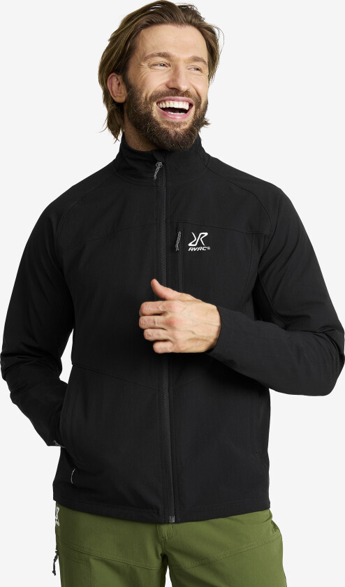 Venue Light Softshell Jacket Herre Black, Størrelse:S - Jakker > Softshelljakker