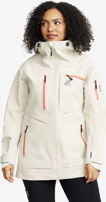 Skalljakke, Turjakke & Vindjakke, Cyclone Long 3L Jacket Dame Peyote, Størrelse:M
