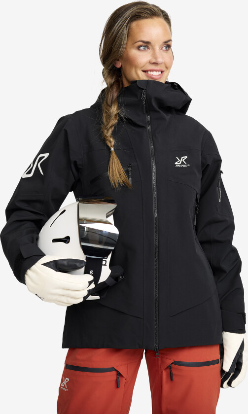 Atlas 3L Ski Jacket Dame Black, Størrelse:L - Skalljakke, Turjakke & Vindjakke