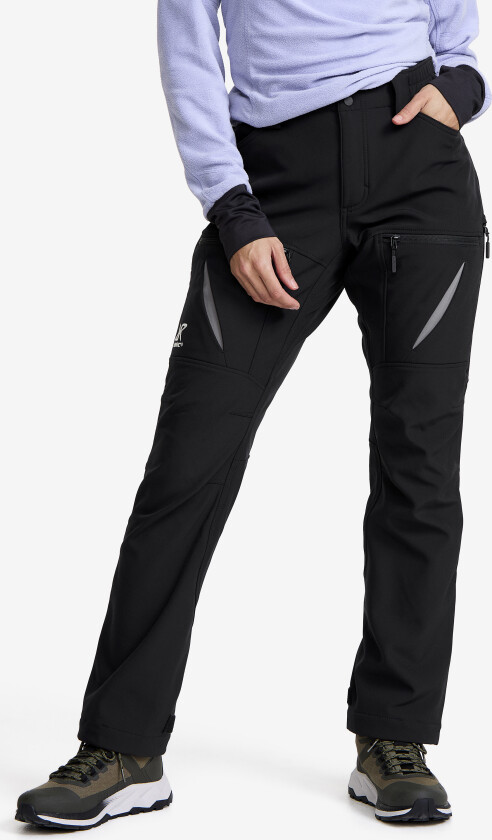 Dame > Bukser > Softshellbukser, Hiball Softshell Pants Dame Black, Størrelse:4XL