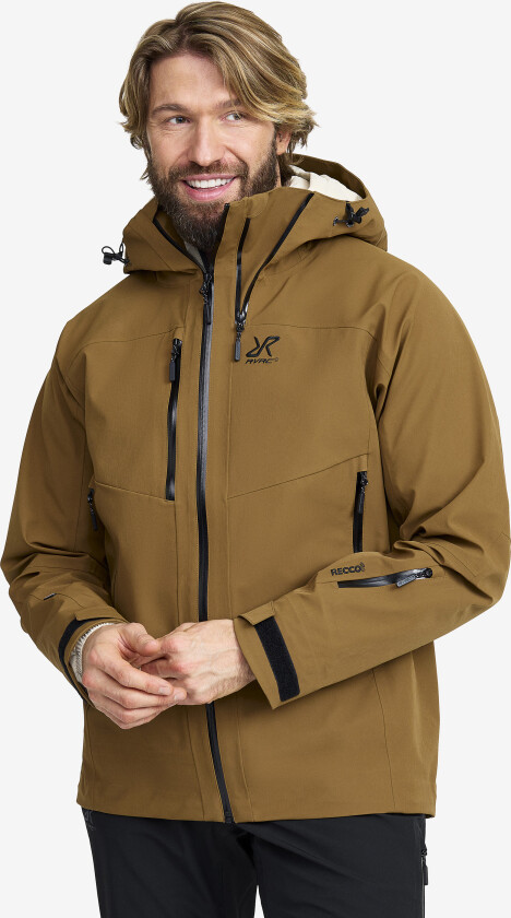 Skalljakke, Turjakke & Vindjakke, Cyclone 3L Shell Jacket Herre Rubber, Størrelse:L