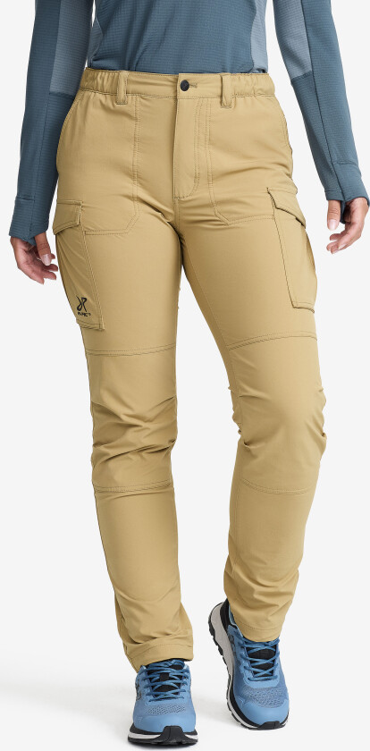 Adventure Cargo Stretch Pants Dame Kelp Beige, Størrelse:S - Turbukse & Fritidsbukse