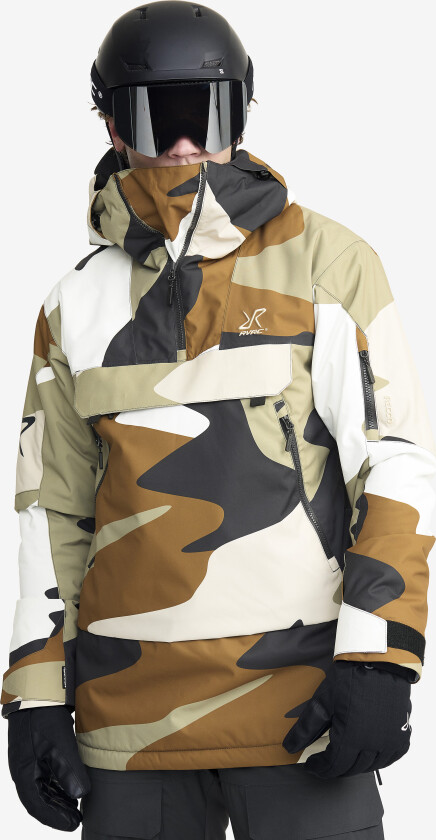 Skalljakke, Turjakke & Vindjakke, Halo 2L Insulated Ski Anorak Herre Anthracite/Rubber, Størrelse:XS