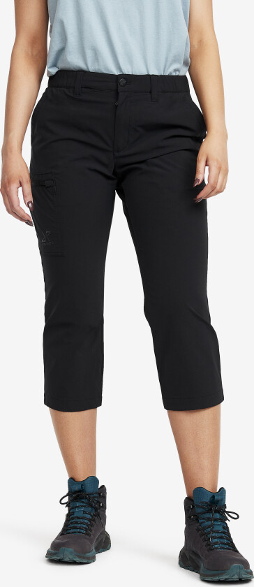 Turbukse & Fritidsbukse, Loyal 3/4 Stretch Pants Dame Black, Størrelse:S
