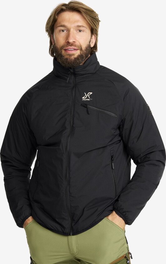 Flatter Insulated Jacket Herre Black, Størrelse:XL - Skalljakke, Turjakke & Vindjakke