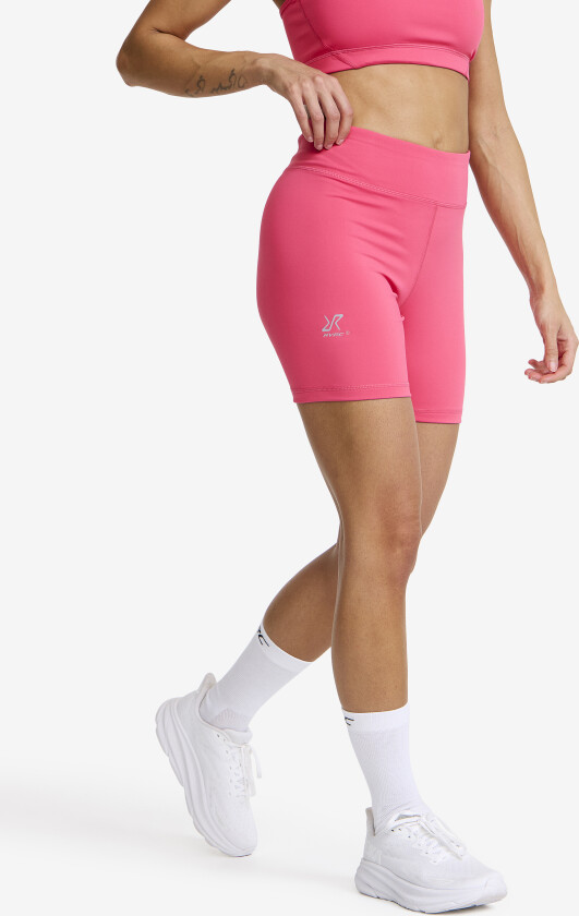 Flow High-waisted Hotpants Dame Fandango Pink, Størrelse:XL - Outdoor Tights