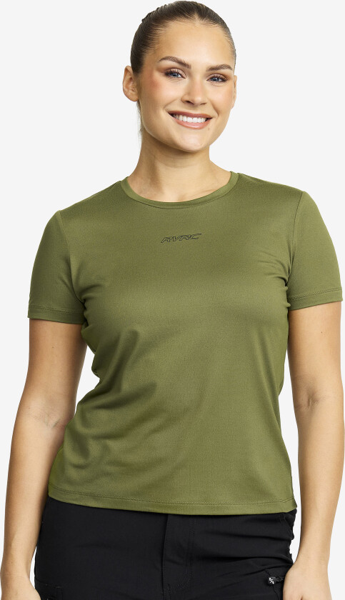 Dame > Overdeler > T-skjorter, Mission Logo T-shirt Dame Cypress, Størrelse:S