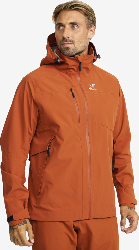 Skalljakke, Turjakke & Vindjakke, Cloud 3L Shell Jacket Herre Terracotta Brown, Størrelse:XS