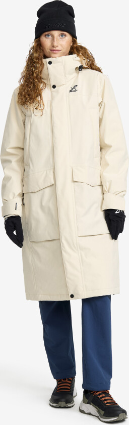 Skalljakke, Turjakke & Vindjakke, Rhyme 2L Insulated Parka Dame Oatmeal, Størrelse:S