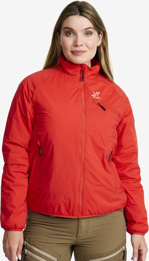 Skalljakke, Turjakke & Vindjakke, Flatter Insulated Jacket Dame Aurora Red, Størrelse:2XL